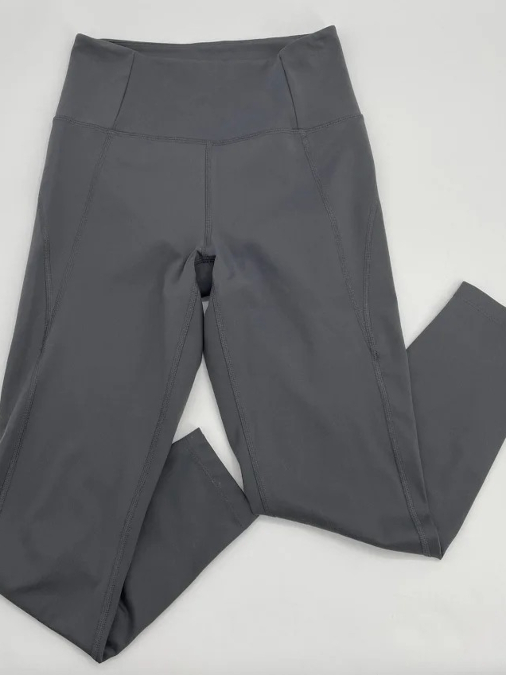 Girlfriend Collective Charcoal Gray High-Rise Yoga pants